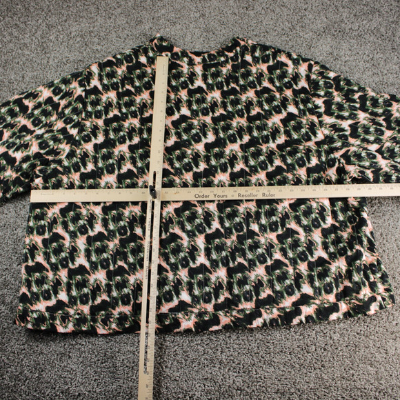 Rachel Comey Quilted Cropped Jacket Women’s 4X Olive Crayon Leopard - Picture 6 of 8